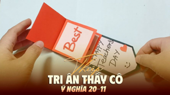 Thiệp Tri Ân Thầy Cô Ý Nghĩa 20-11